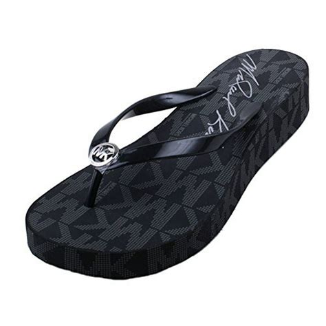 michael kors ladies slides|michael kors flip flops women.